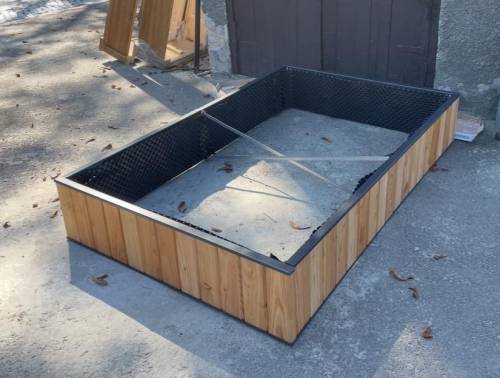 Надгробки деревʼяні подвійні сталь (модрина) Львів