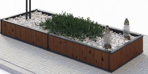 Надгробки одинарні деревʼяні сталь (модрина) Львів