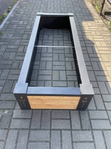 Надгробки одинарні деревʼяні сталь рама (модрина) Львів